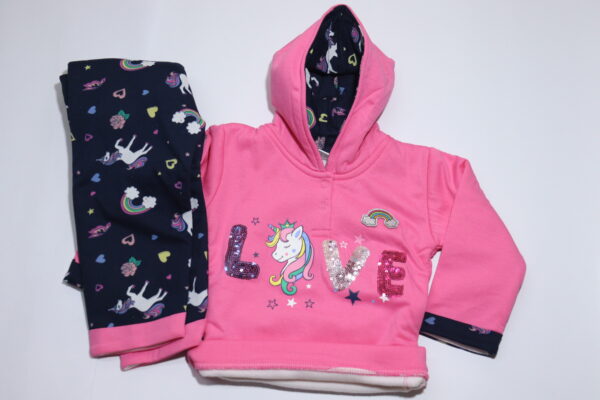 Pink & Navy blue Winter set - Image 2