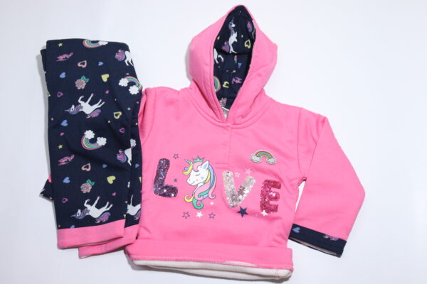 Pink & Navy blue Winter set - Image 3