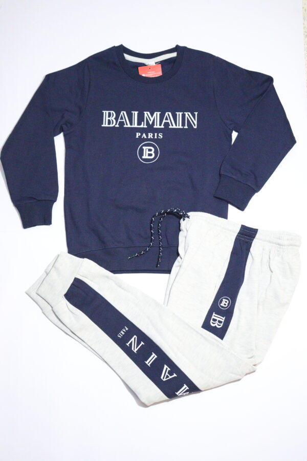 Navy Blue & Grey Balman Printed Winter Set