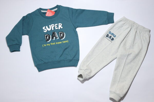 Ocean Green & White DAD winter set