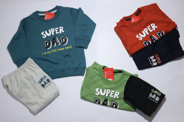 Ocean Green & White DAD winter set - Image 3
