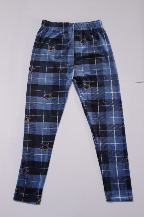 Navy Blue Checked Legging