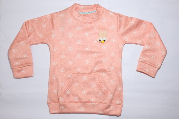 Peach Printed Winter Wear Set - Image 9