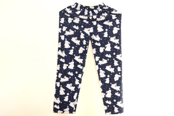 Navy Blue Rabbit Printed Nightsuit - Image 4