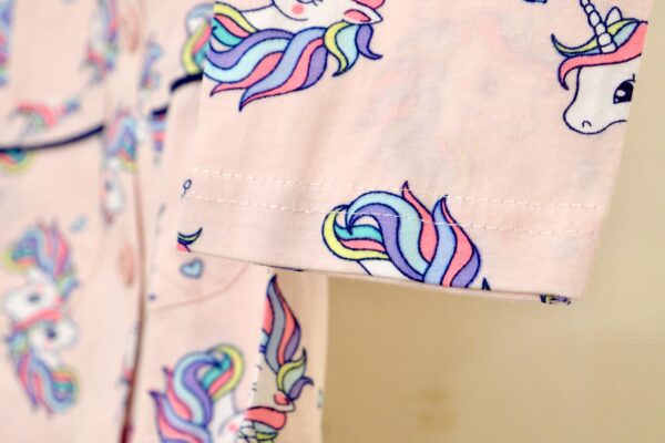 Peach Coloured Unicorn Printed Nightsuit - Image 10