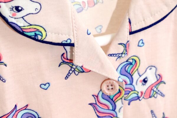 Peach Coloured Unicorn Printed Nightsuit - Image 5