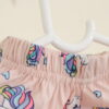Peach Coloured Unicorn Printed Nightsuit - Image 6