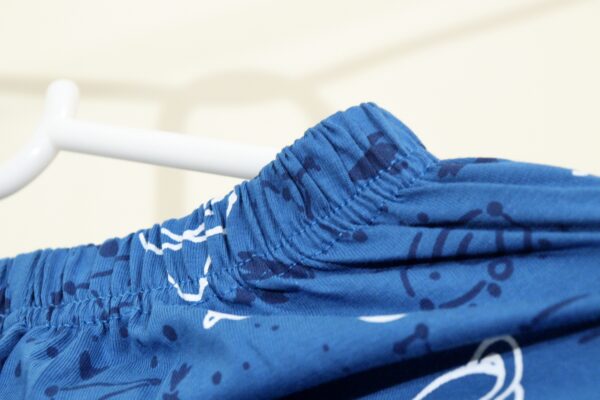 Teal Blue Planet Printed Nightsuit - Image 8