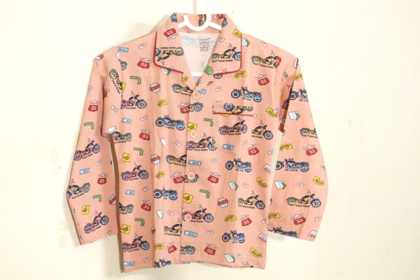 Peach Coloured Printed Nightsuit