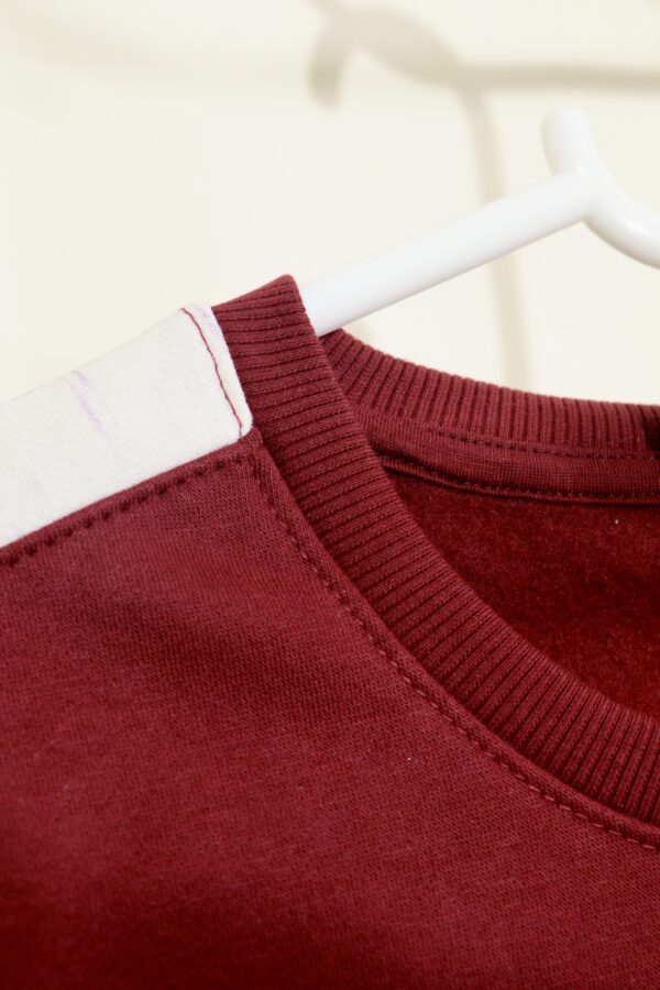 Maroon Printed Winter Set - Image 4