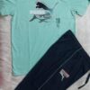 Green & Navy Blue Barmuda Summer Set