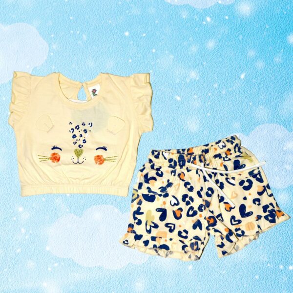 Beige Printed Summer Set