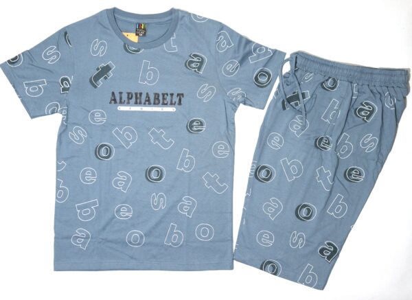 Grey Alphabetical Printed Summer Set - Image 3