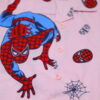 Pink Spiderman Printed Front Open Nightsuit - Image 5