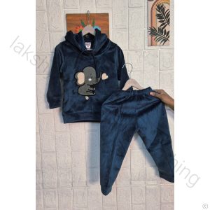 Tiny Trendsetters Corduroy Comfort Wear (Age 1–2 Yrs, Size 20) - Teal Blue