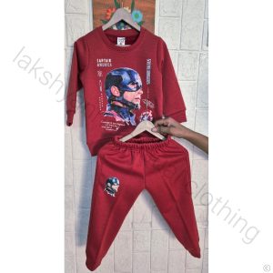 Cozy Cotton Infant Boys Winter Wear Set (1–2 Years, Size 20) - Rust