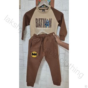 Boys Premium Winter Co‑Ord Set | Super Soft Thick Cotton Fleece | Beige