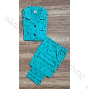 Aqua Bloom Girls Summer Night Suit