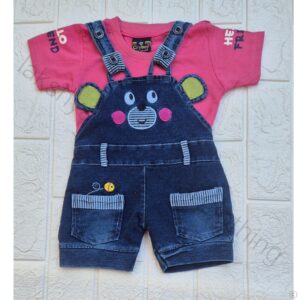 Infant Summer Wear Set - Pink Cotton & Denim