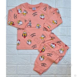 Unisex Summer Peach Cord Set