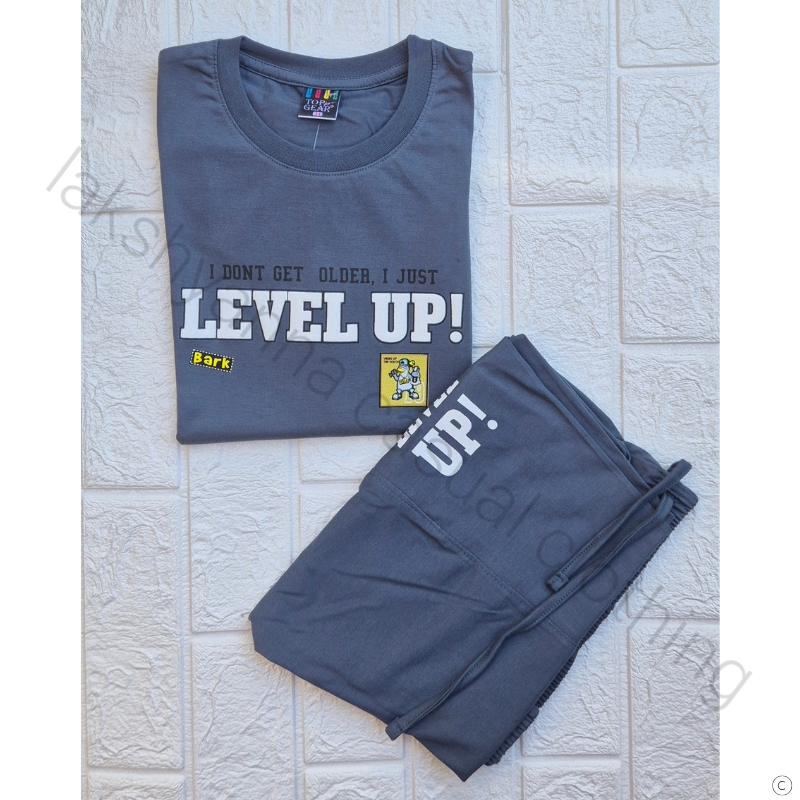 Boys Summer Set - Grey Cotton Hosiery Tee & Shorts