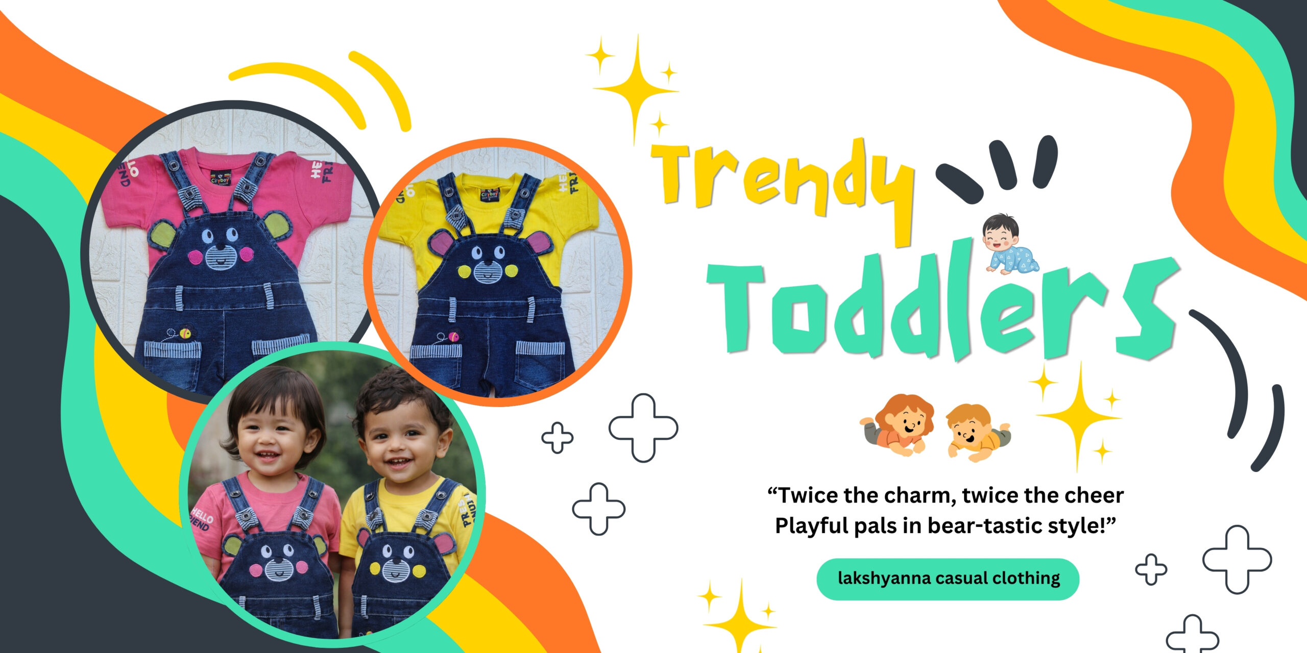 trendy toddler - summer collection - lakshyanna casual clothing banner