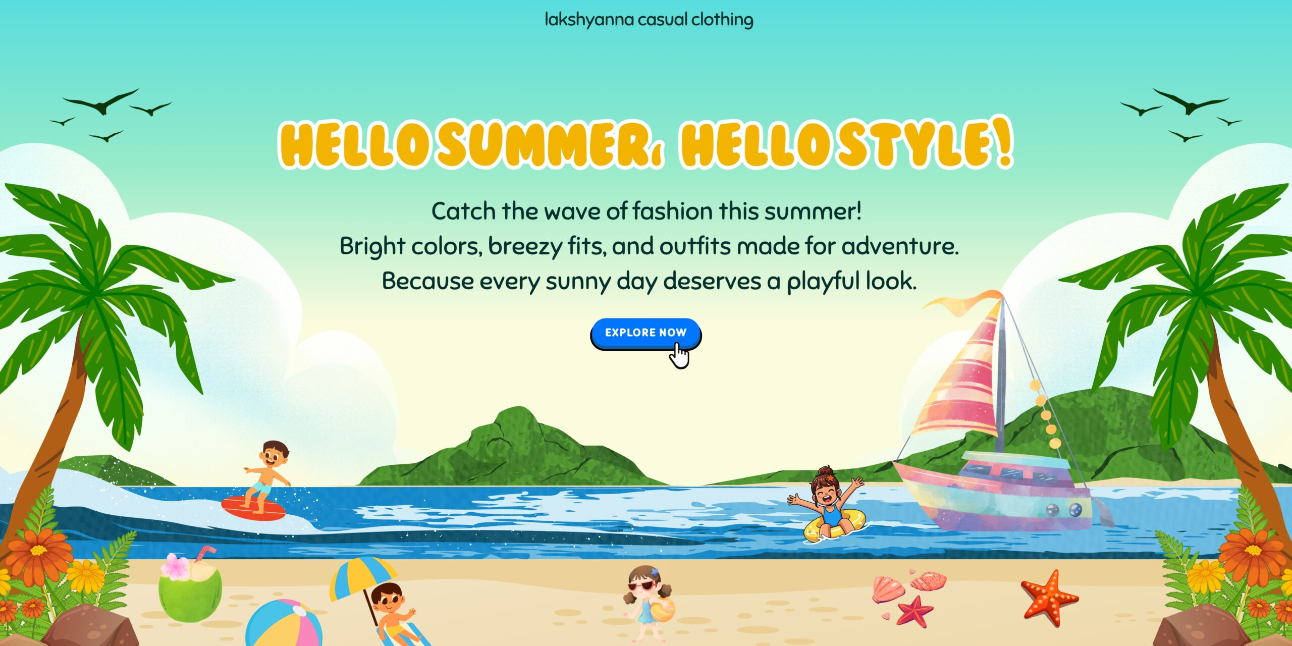 hello summer, hello style - lakshyanna banner